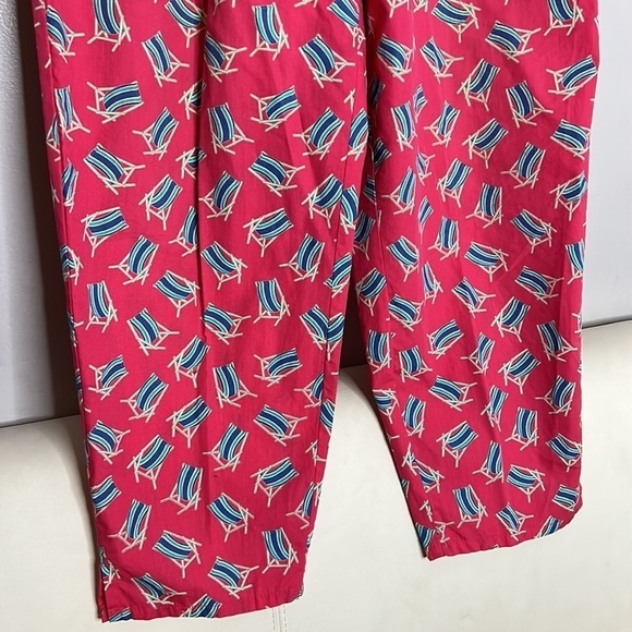 Vintage David brooks cotton two piece Barbie beach chair print set women’s 12 - Picture 3 of 9